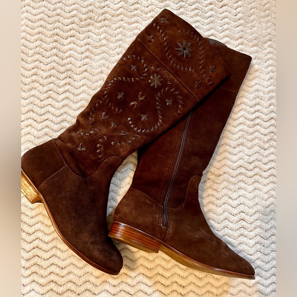 Jack Rogers Dark Brown Over the Knee Boots